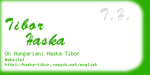 tibor haska business card